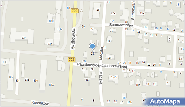 Zgierz, Pawlikowskiej-Jasnorzewskiej Marii, 28, mapa Zgierz