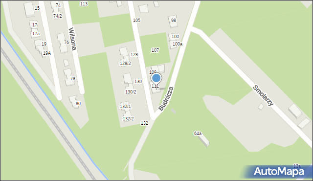 Zielonka, Paderewskiego Ignacego Jana, 111a, mapa Zielonka