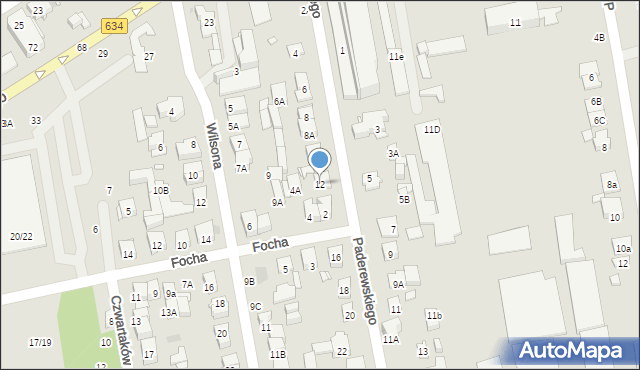 Zielonka, Paderewskiego Ignacego Jana, 12, mapa Zielonka