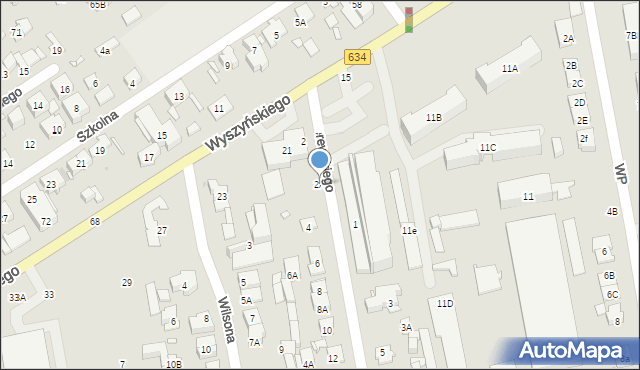 Zielonka, Paderewskiego Ignacego Jana, 2A, mapa Zielonka
