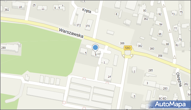 Zielonki-Parcela, Parkowa, 3, mapa Zielonki-Parcela