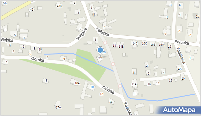 Żnin, Pałucka, 12, mapa Żnin