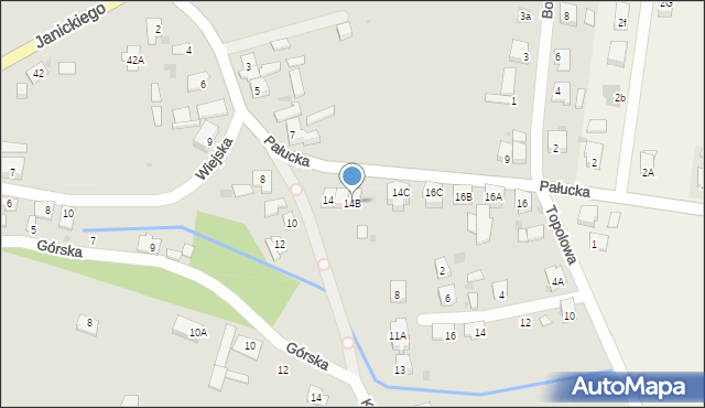 Żnin, Pałucka, 14B, mapa Żnin