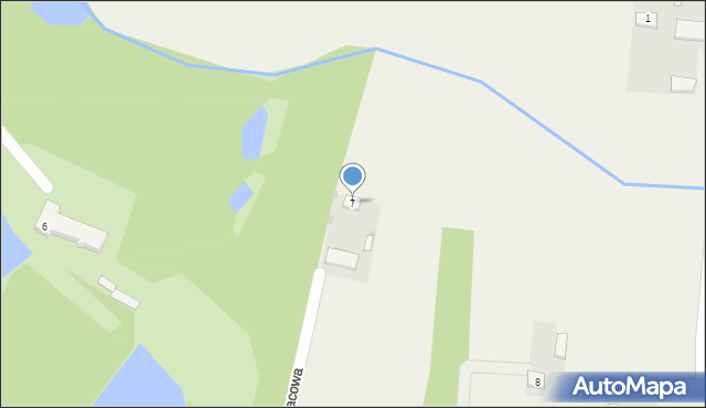 Żyrzyn, Pałacowa, 7, mapa Żyrzyn