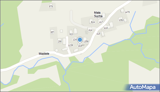Pcim, Pcim, 413, mapa Pcim
