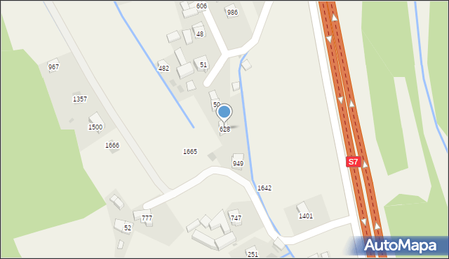 Pcim, Pcim, 628, mapa Pcim