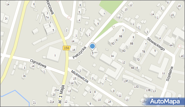 Barlinek, Pełczycka, 3, mapa Barlinek