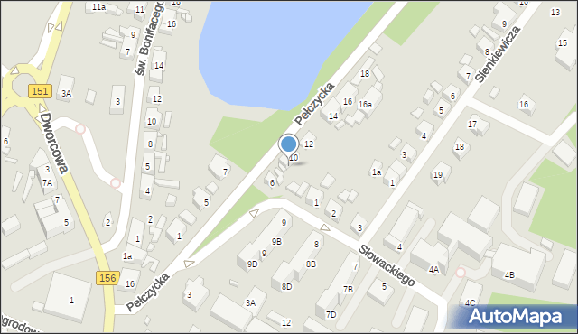 Barlinek, Pełczycka, 8, mapa Barlinek