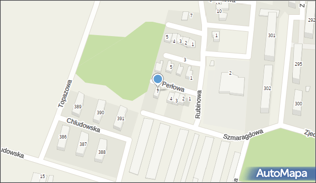 Biedrusko, Perłowa, 7, mapa Biedrusko