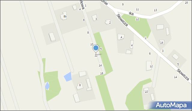 Błonie, Perłowa, 12, mapa Błonie