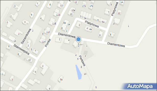 Bojano, Perłowa, 2, mapa Bojano