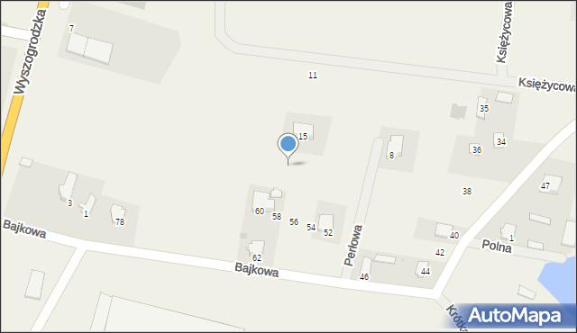 Bońki, Perłowa, 3, mapa Bońki