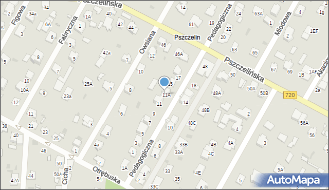 Brwinów, Pedagogiczna, 13, mapa Brwinów