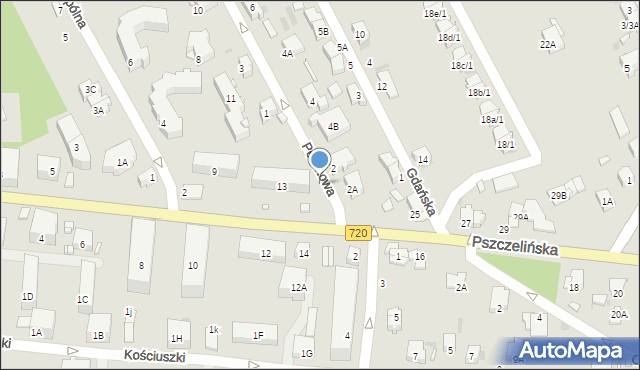 Brwinów, Peronowa, 2b, mapa Brwinów