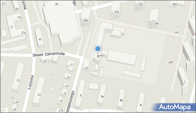 Bydgoszcz, Pestalozziego Jana, 18, mapa Bydgoszczy