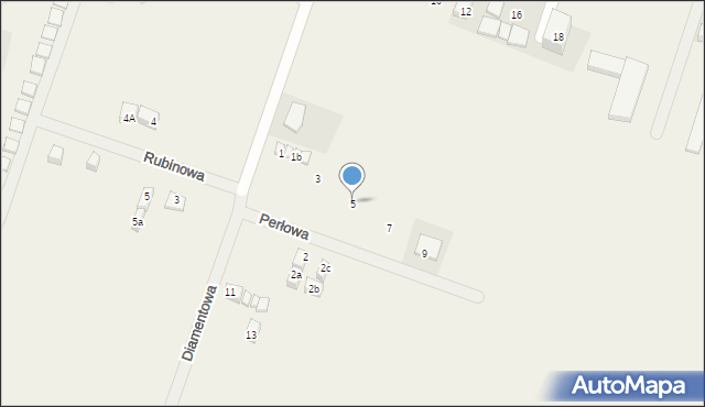 Chłapowo, Perłowa, 5, mapa Chłapowo