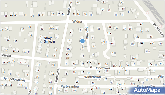 Ciechanów, Perłowa, 6, mapa Ciechanów