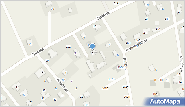 Czaple, Perkoza, 5, mapa Czaple