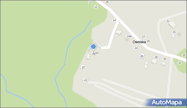 Czchów, Pęcherska Góra, 18, mapa Czchów