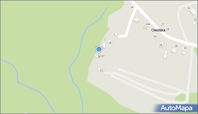 Czchów, Pęcherska Góra, 20, mapa Czchów