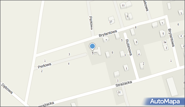 Dobrzewino, Perłowa, 5, mapa Dobrzewino