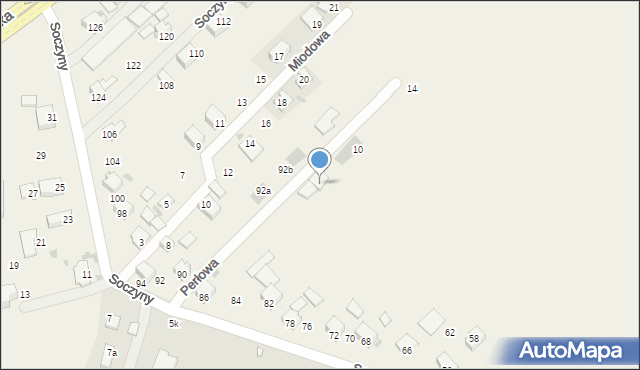 Dojazdów, Perłowa, 6a, mapa Dojazdów