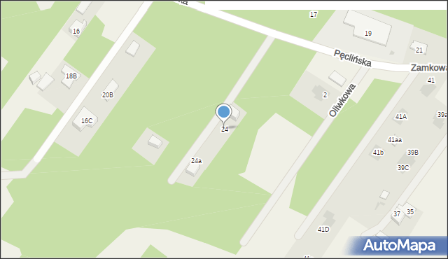 Duchnów, Pęclińska, 24, mapa Duchnów
