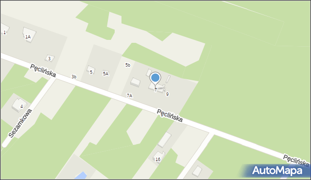 Duchnów, Pęclińska, 7, mapa Duchnów