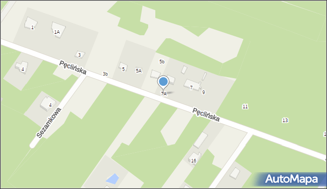 Duchnów, Pęclińska, 7A, mapa Duchnów
