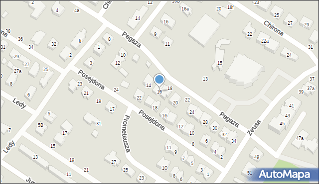 Gdańsk, Pegaza, 16, mapa Gdańska