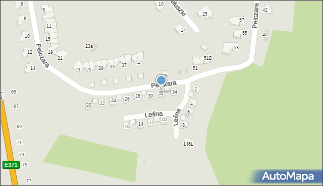 Głogów Małopolski, Pelczara Józefa, bp., 32, mapa Głogów Małopolski