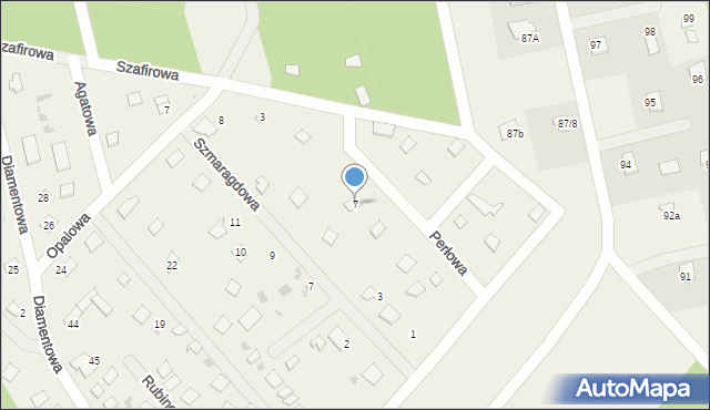 Goreń Duży, Perłowa, 7, mapa Goreń Duży