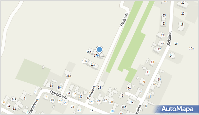 Górki, Perłowa, 19a, mapa Górki