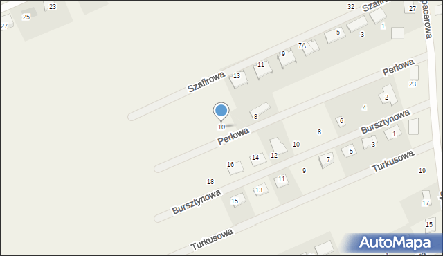 Grzędzice, Perłowa, 10, mapa Grzędzice