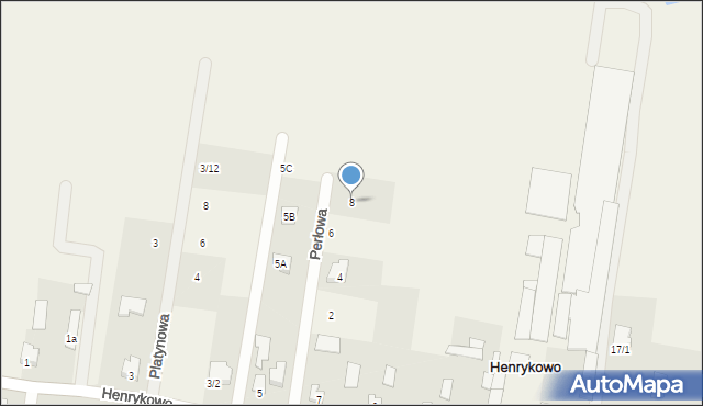 Henrykowo, Perłowa, 8, mapa Henrykowo