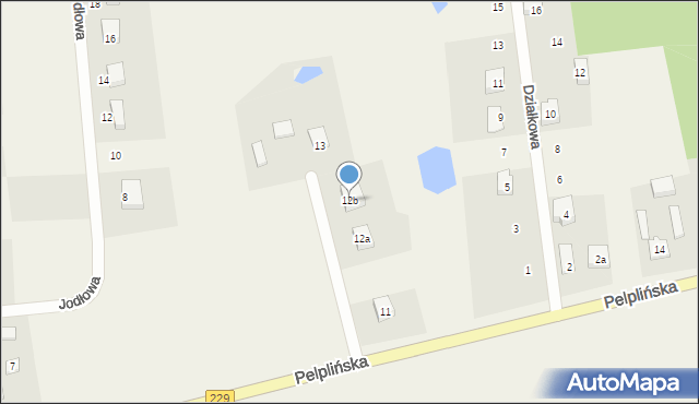 Jabłowo, Pelplińska, 12b, mapa Jabłowo