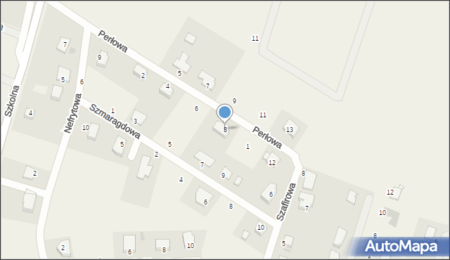 Jordanów Śląski, Perłowa, 8, mapa Jordanów Śląski