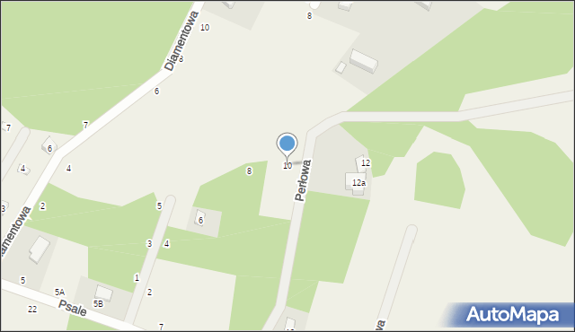 Kamień, Perłowa, 10, mapa Kamień