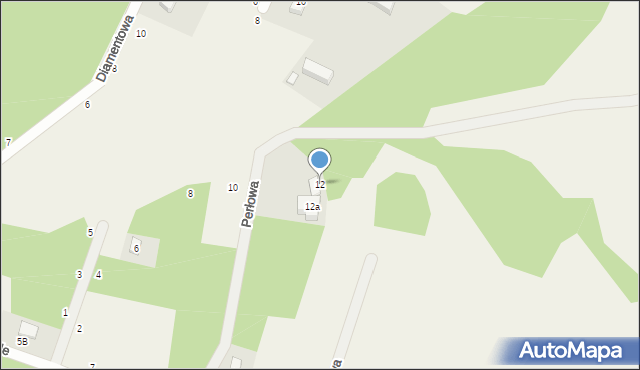 Kamień, Perłowa, 12, mapa Kamień