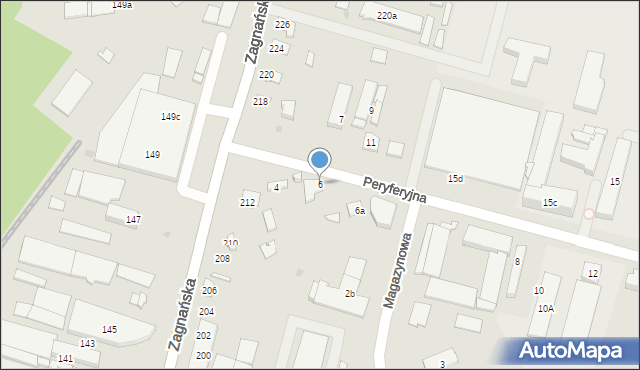 Kielce, Peryferyjna, 6, mapa Kielc