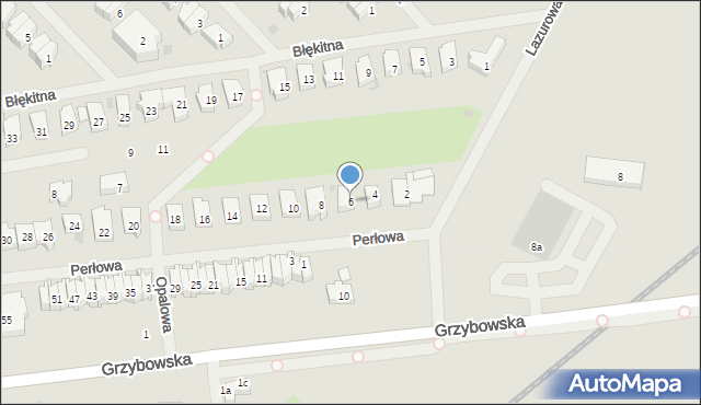 Kołobrzeg, Perłowa, 6, mapa Kołobrzegu