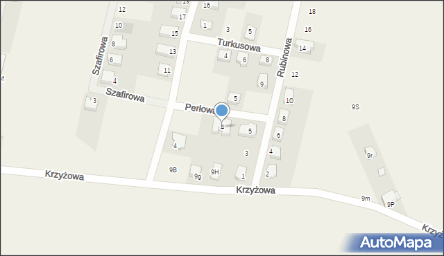 Komprachcice, Perłowa, 4, mapa Komprachcice
