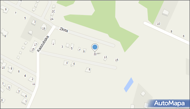 Kopalino, Perłowa, 11, mapa Kopalino