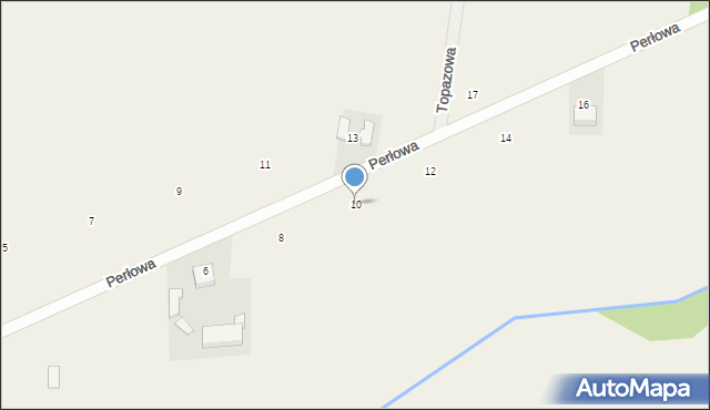 Korczew, Perłowa, 10, mapa Korczew