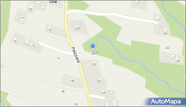 Korczyna, Pelczara Józefa Sebastiana, bp., 124, mapa Korczyna
