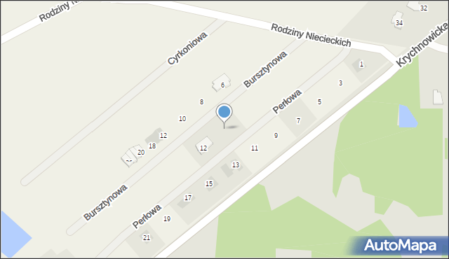 Kosów, Perłowa, 10, mapa Kosów