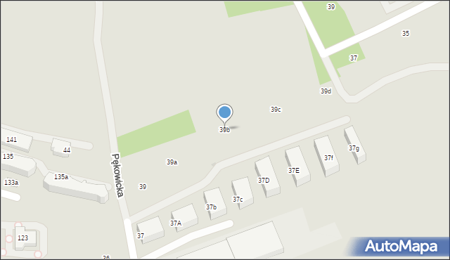 Kraków, Pękowicka, 39b, mapa Krakowa