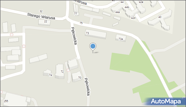 Kraków, Pękowicka, 67, mapa Krakowa