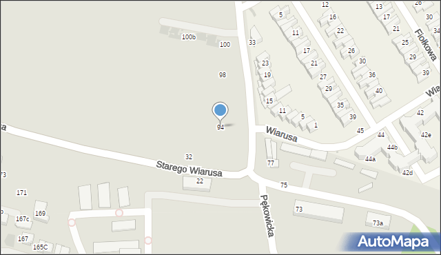 Kraków, Pękowicka, 94, mapa Krakowa