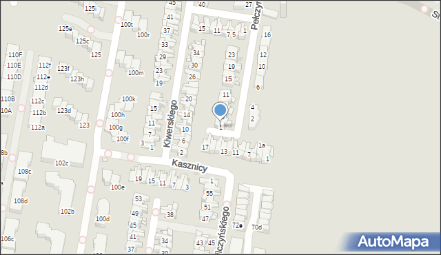 Kraków, Pełczyńskiego Tadeusza, gen., 1, mapa Krakowa